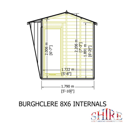 Shire Burghclere 8x6 Loglap