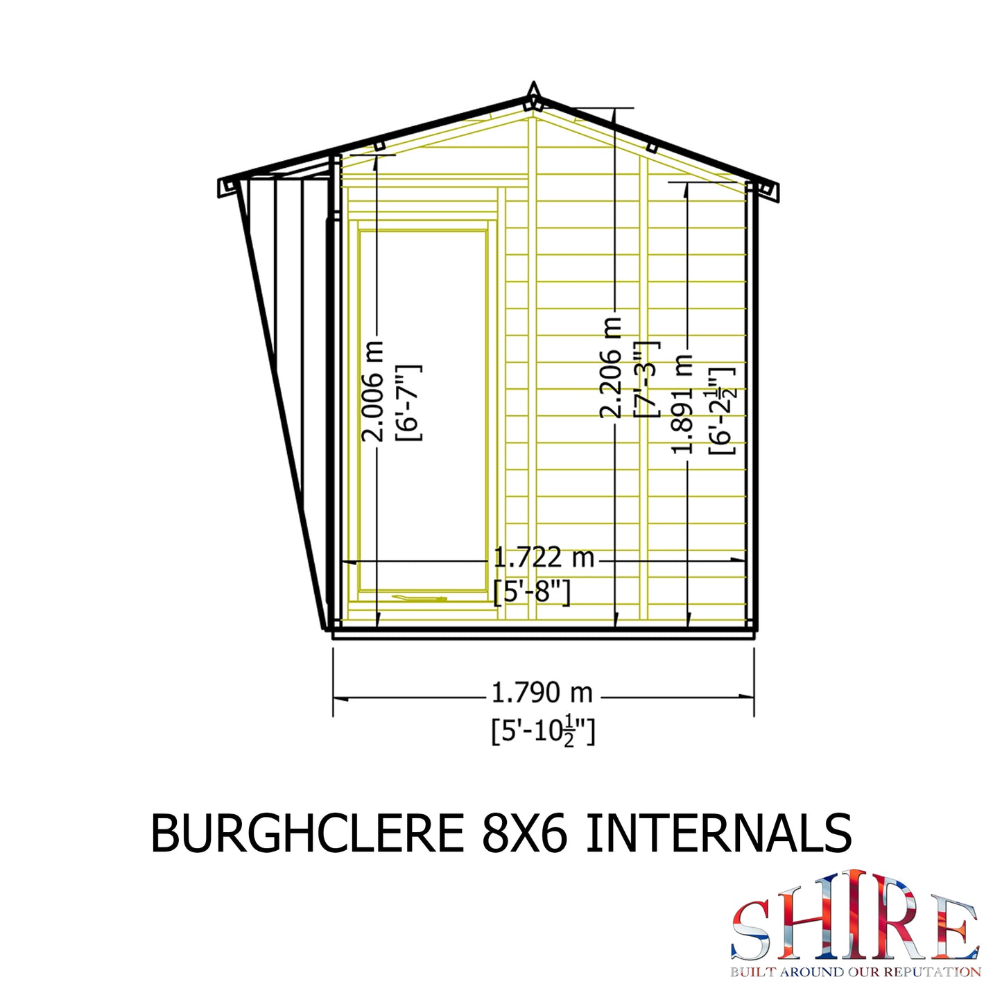 Shire Burghclere 8x6 Shiplap