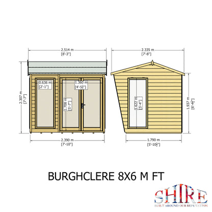 Shire Burghclere 8x6 Loglap