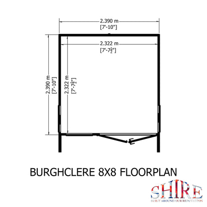 Shire Burghclere 8x8 Loglap