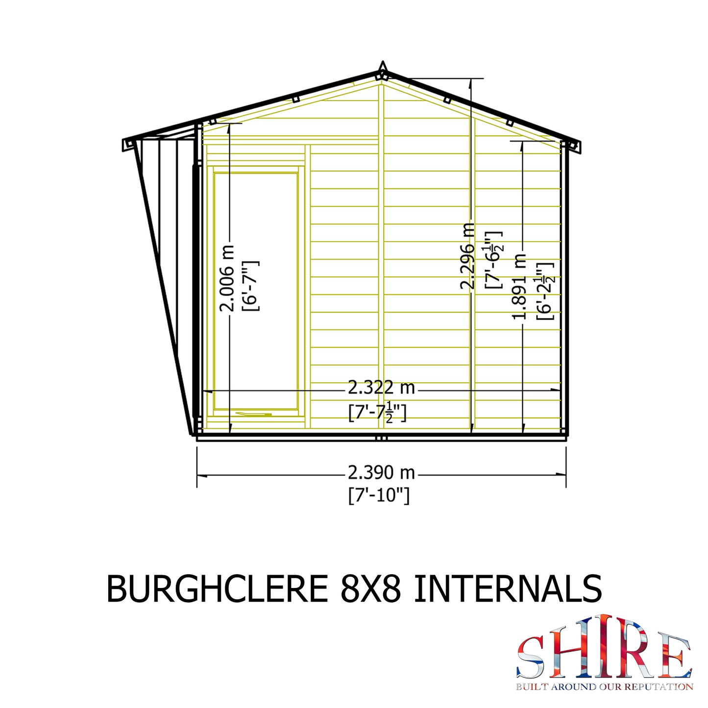 Shire Burghclere 8x8 Loglap