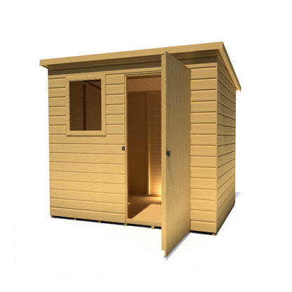 Shire Caldey Single Door 7x5 Shiplap Style C