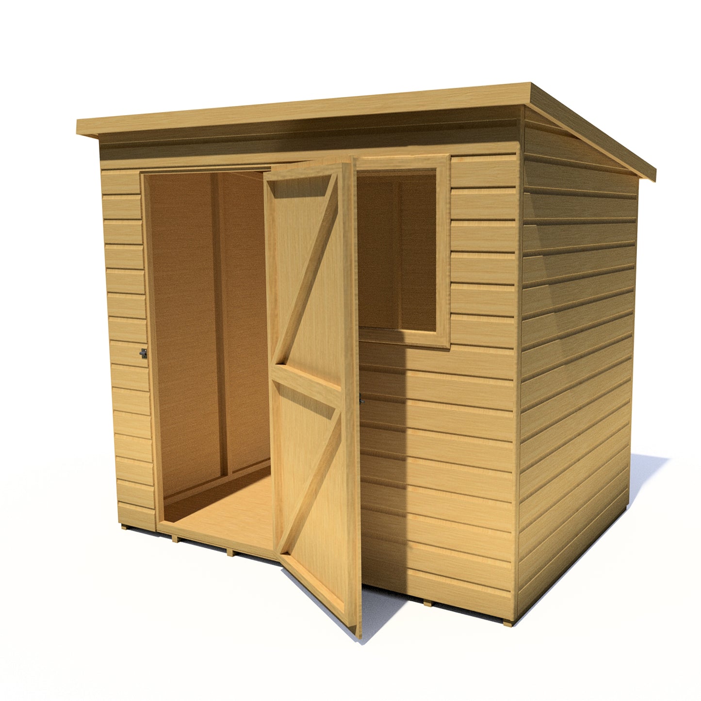 Shire Caldey Single Door 7x5 Shiplap Style D