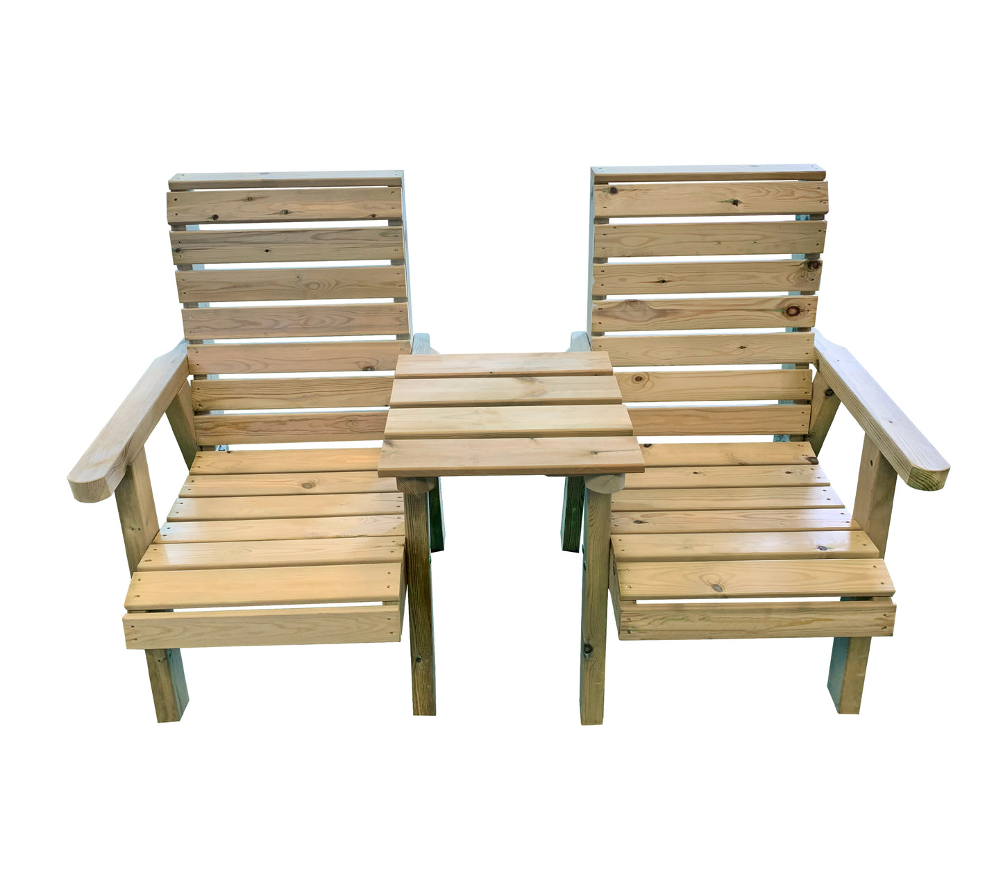 Churnet Valley Clover Love Seats With Straight Tray