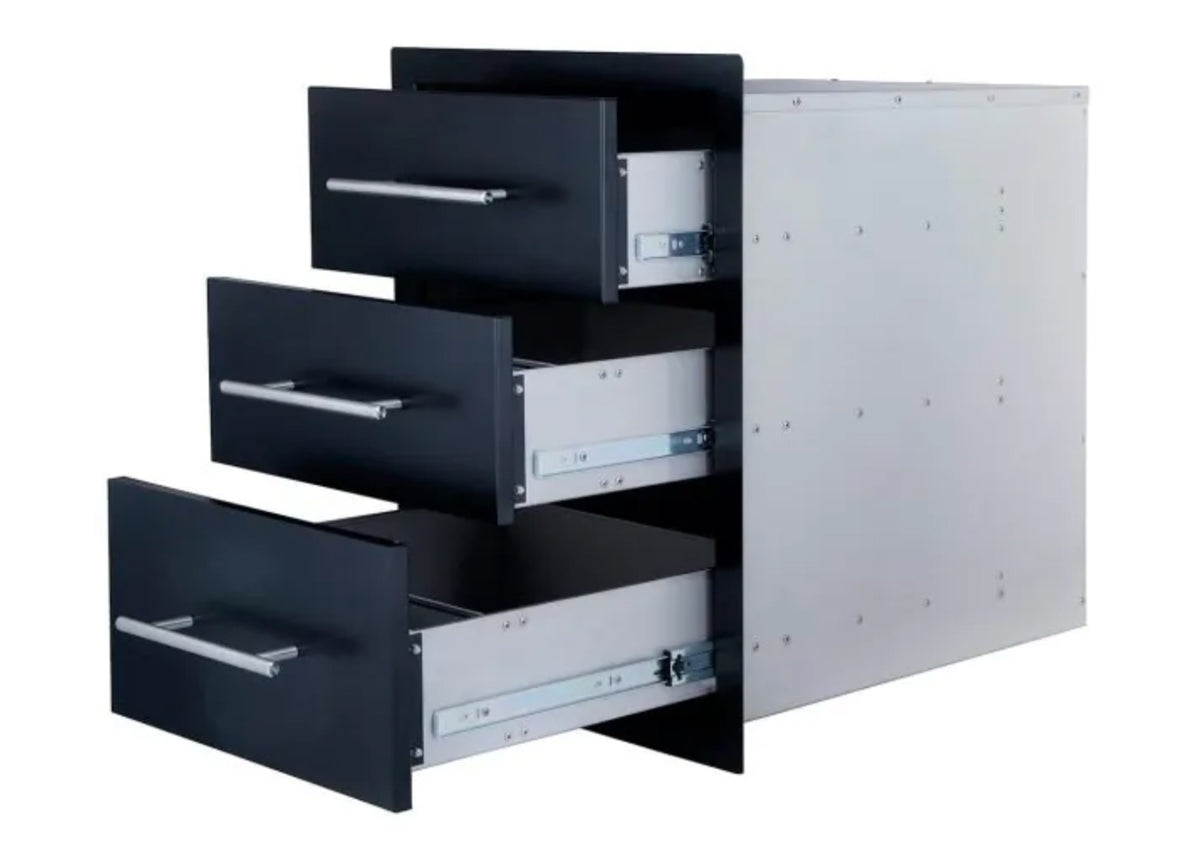 Sunstone Black Series High Triple Access Drawers