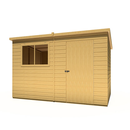 Shire Caldey Single Door 10x6 Shiplap Style C