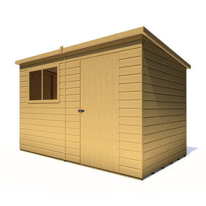 Shire Caldey Single Door 10x6 Shiplap Style C