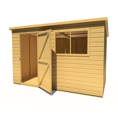 Shire Caldey Single Door 10x6 Shiplap Style D