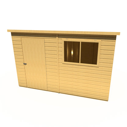 Shire Caldey Single Door 10x6 Shiplap Style D