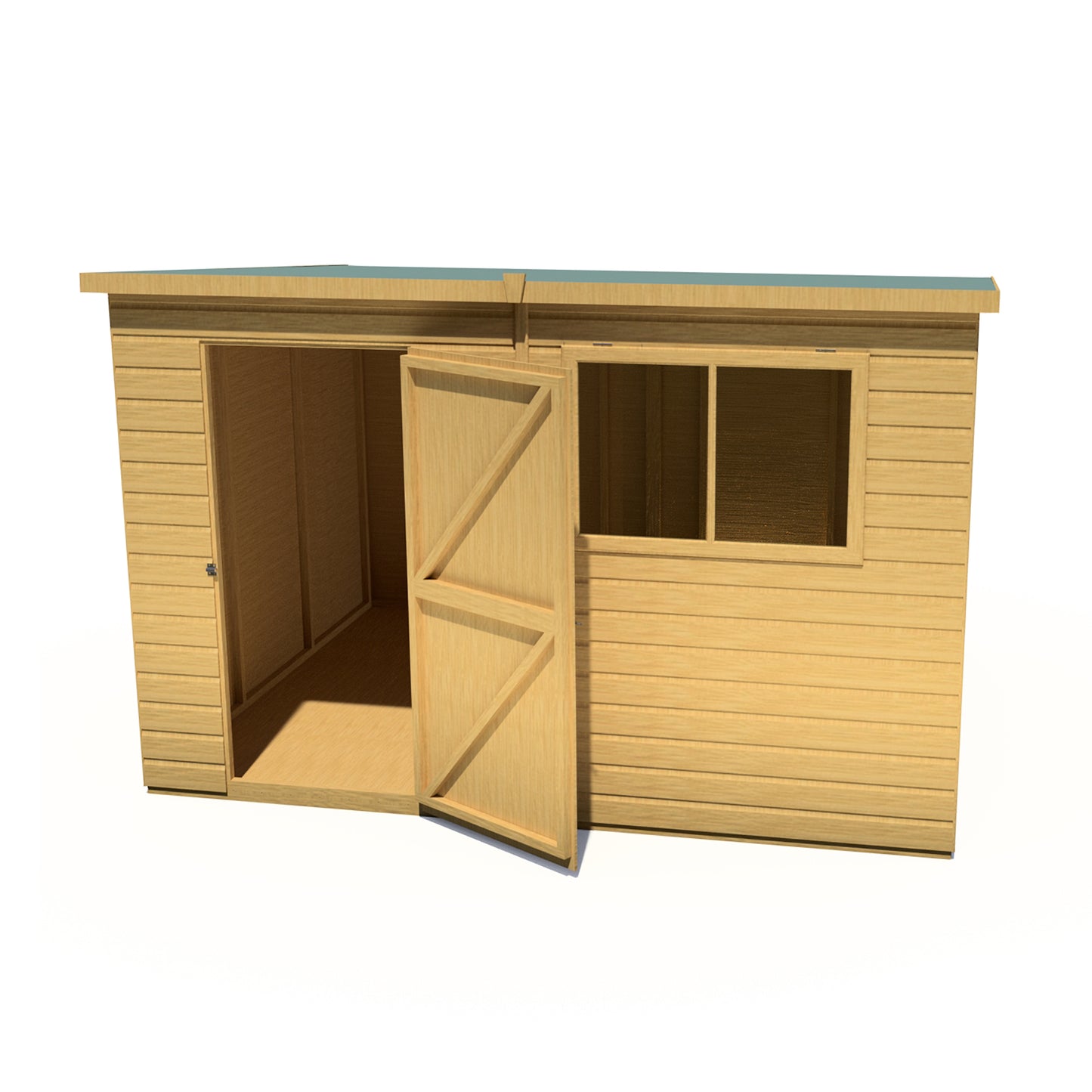 Shire Caldey Single Door 10x8 Loglap Style D