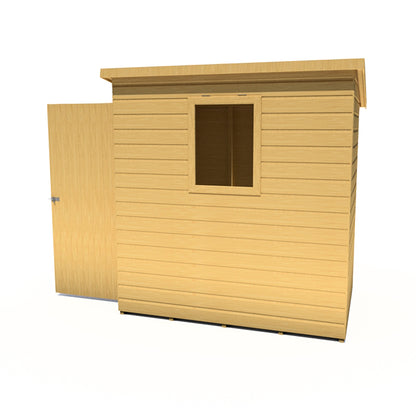 Shire Caldey Single Door 6x4 Shiplap Style A