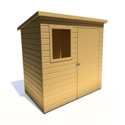 Shire Caldey Single Door 6x4 Shiplap Style C