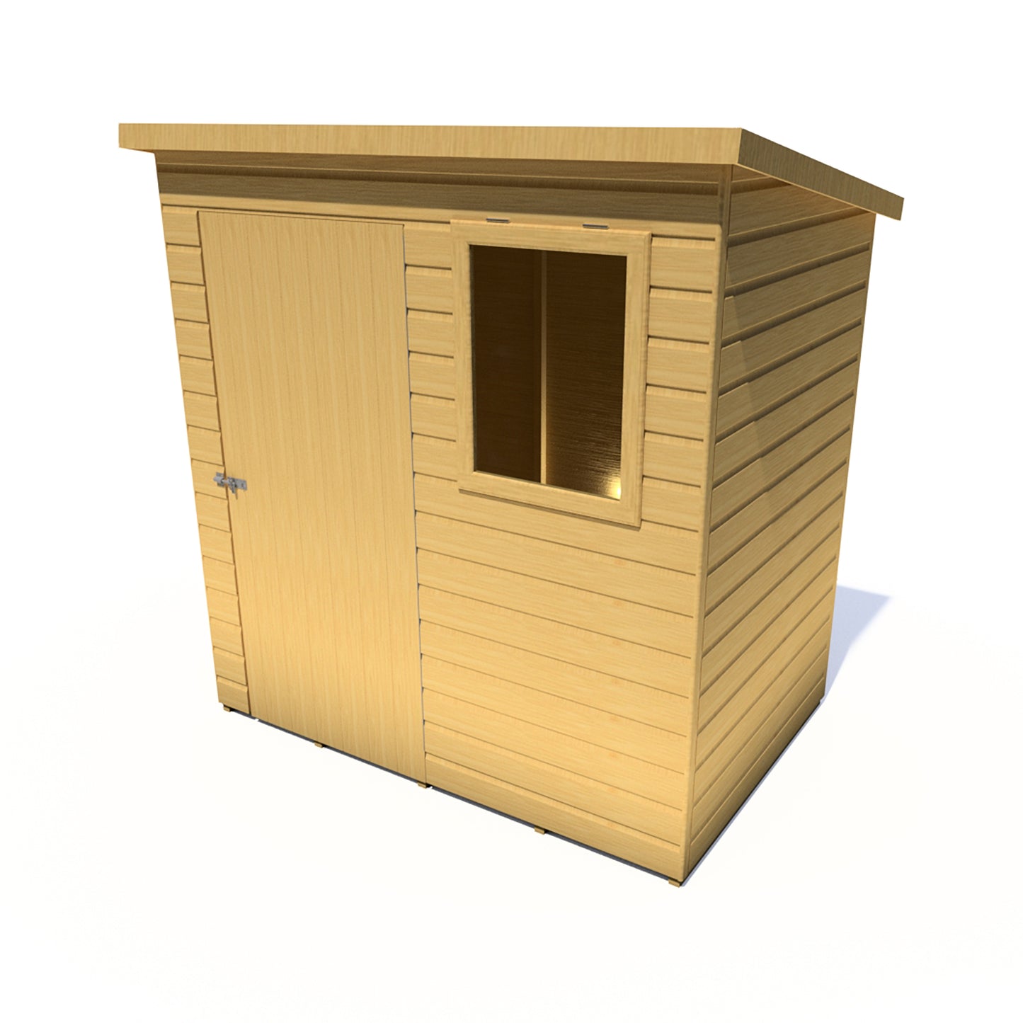 Shire Caldey Single Door 6x4 Shiplap Style D