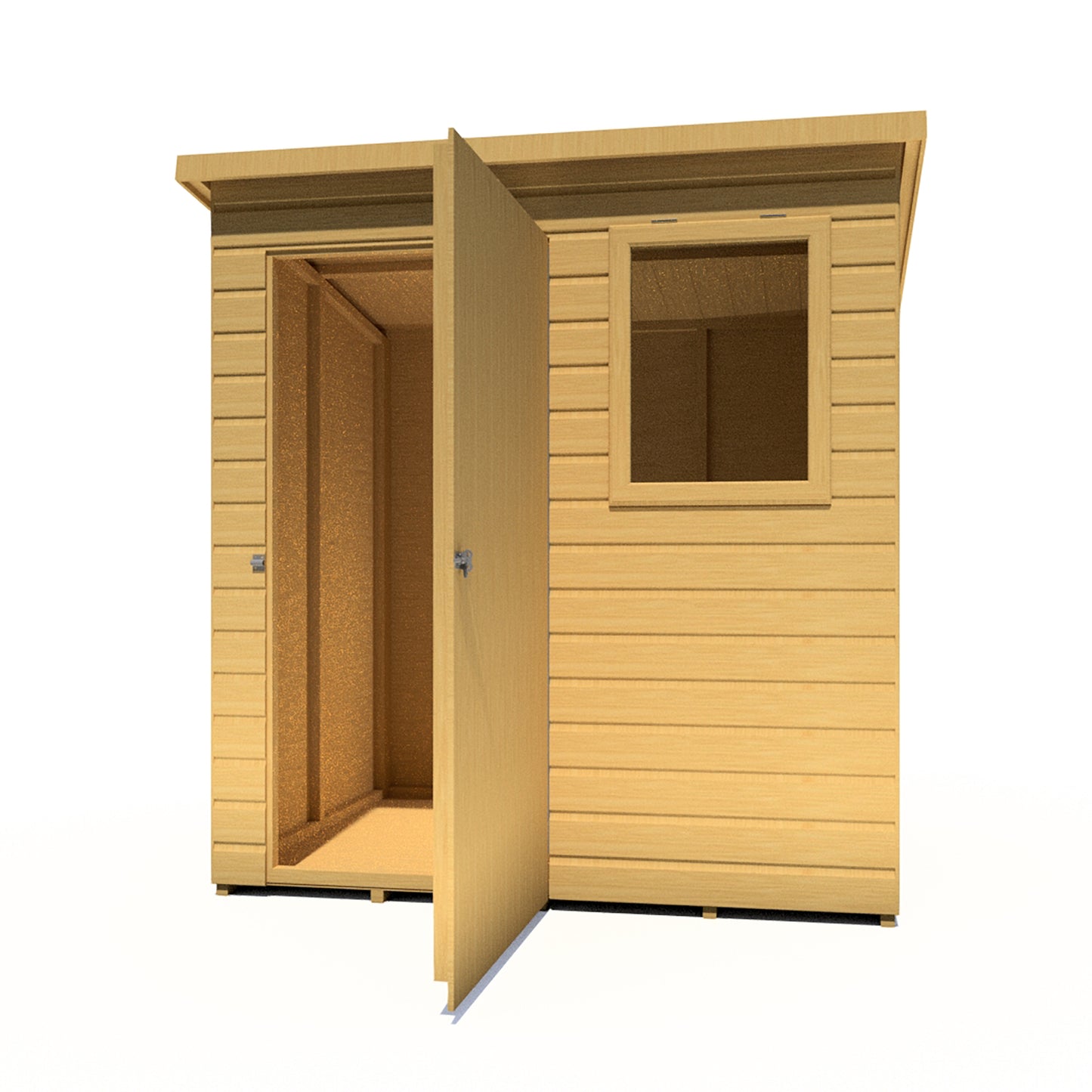 Shire Caldey Single Door 6x4 Loglap  Style D