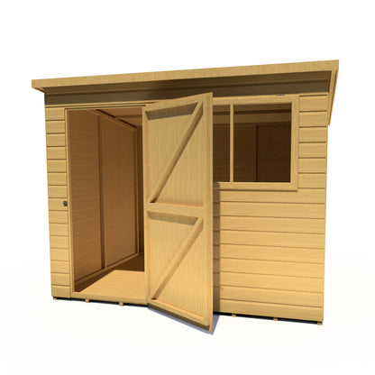 Shire Caldey Single Door 8x6 Shiplap Style D