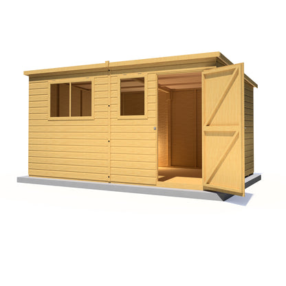 Shire Caldey Single Door 12x8 Shiplap Style C