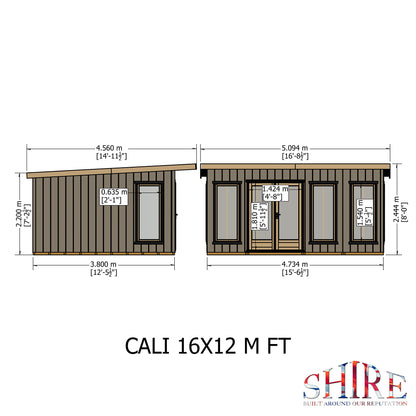 Shire Cali 16x12 Pent 1