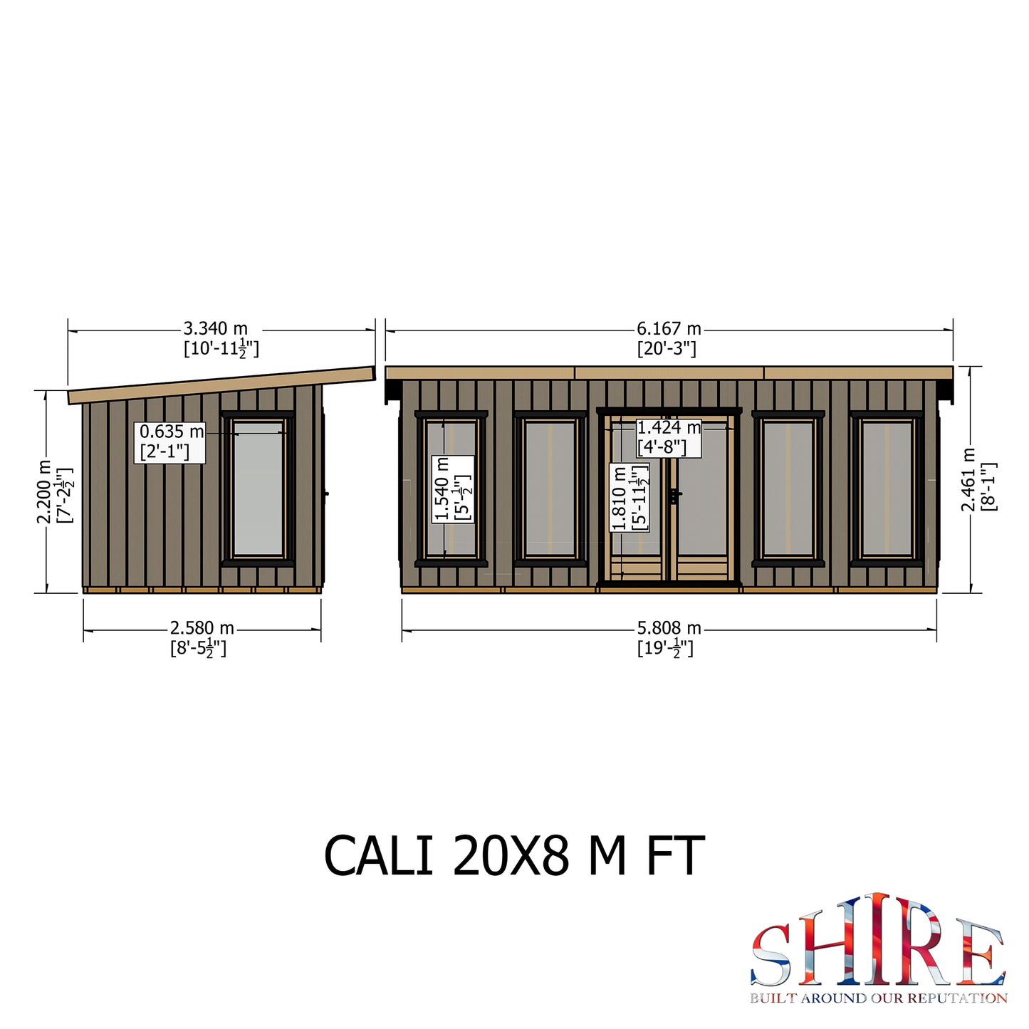 Shire Cali 20x8 Pent 1