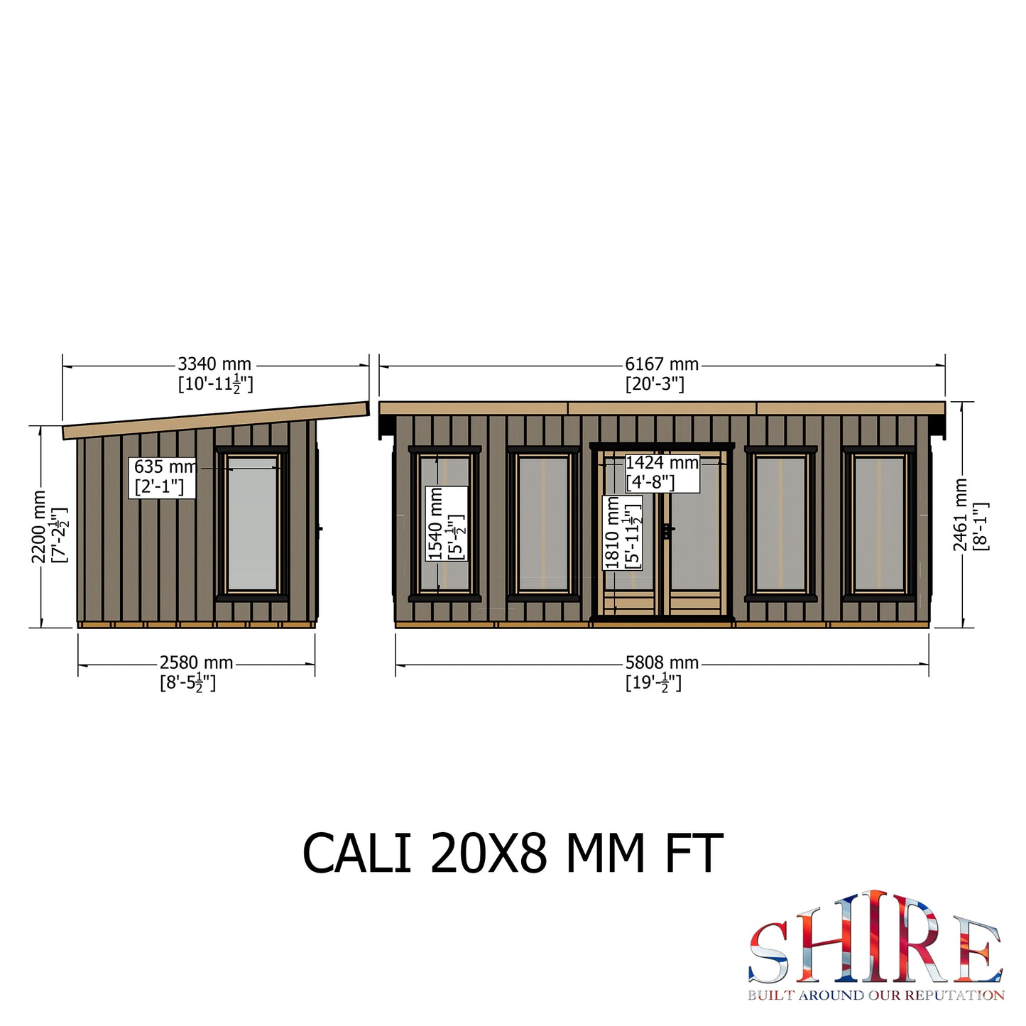 Shire Cali 20x8 Pent 1