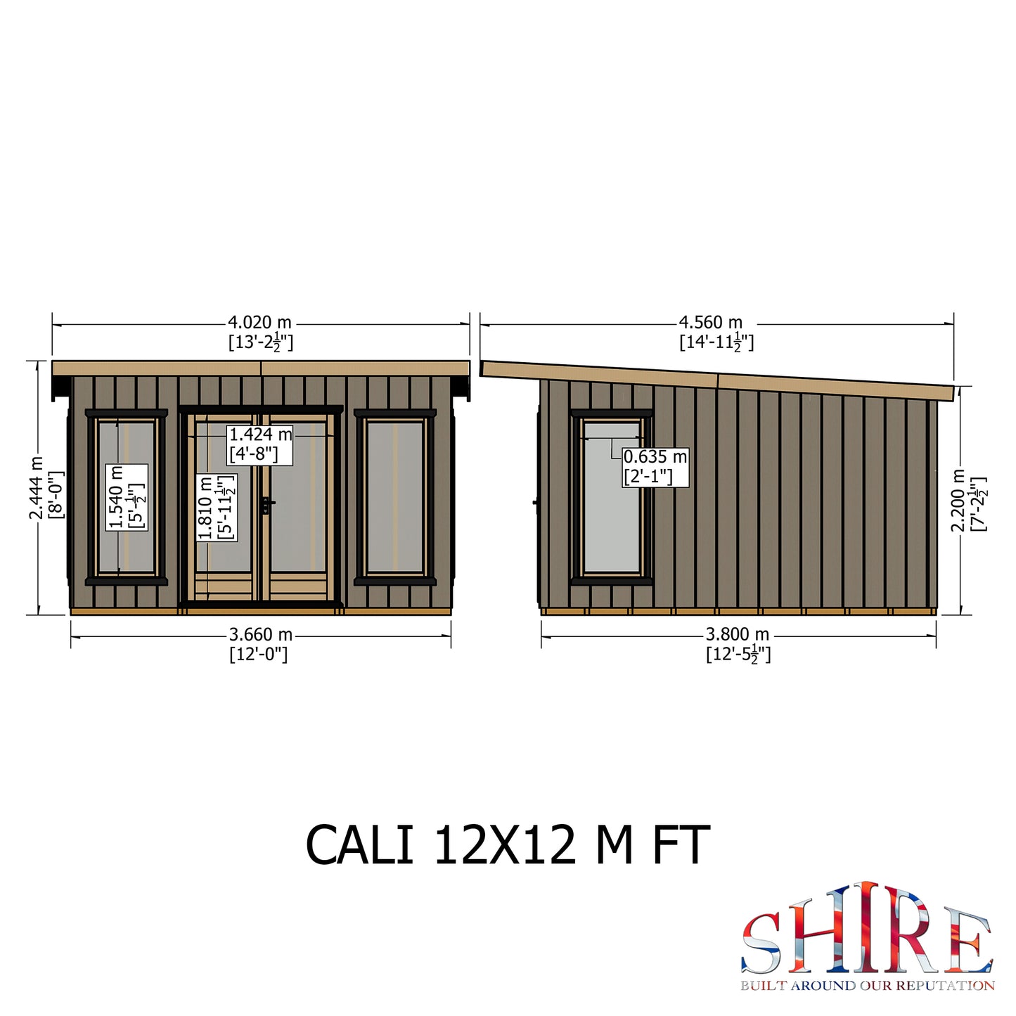 Shire Cali 12x12 Pent 1