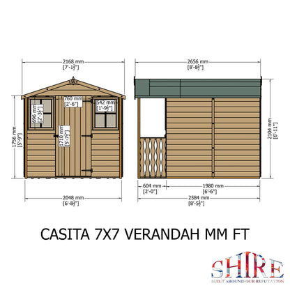 Shire Casita + Verandah 7 x 9