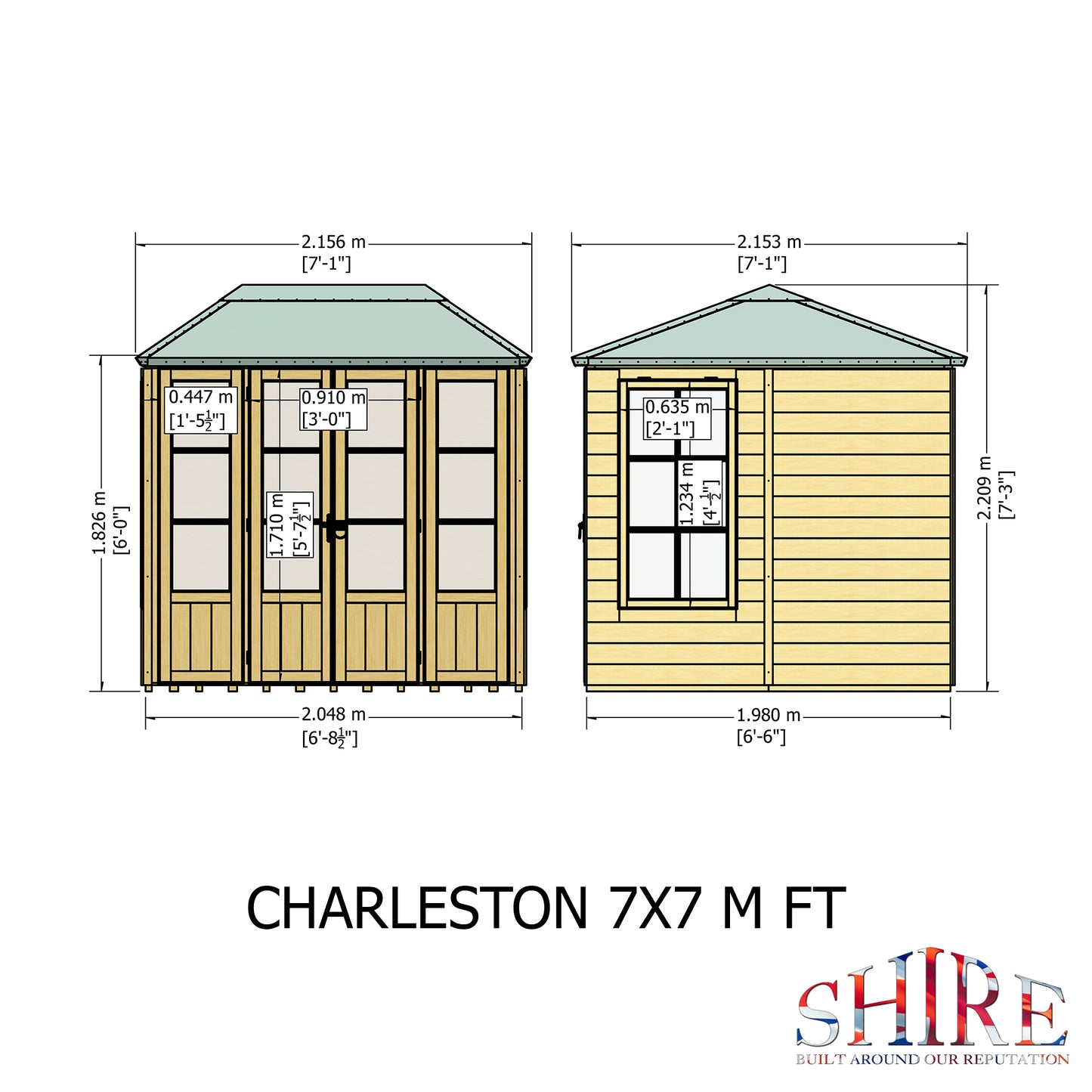 Shire Charleston 	7 x 7