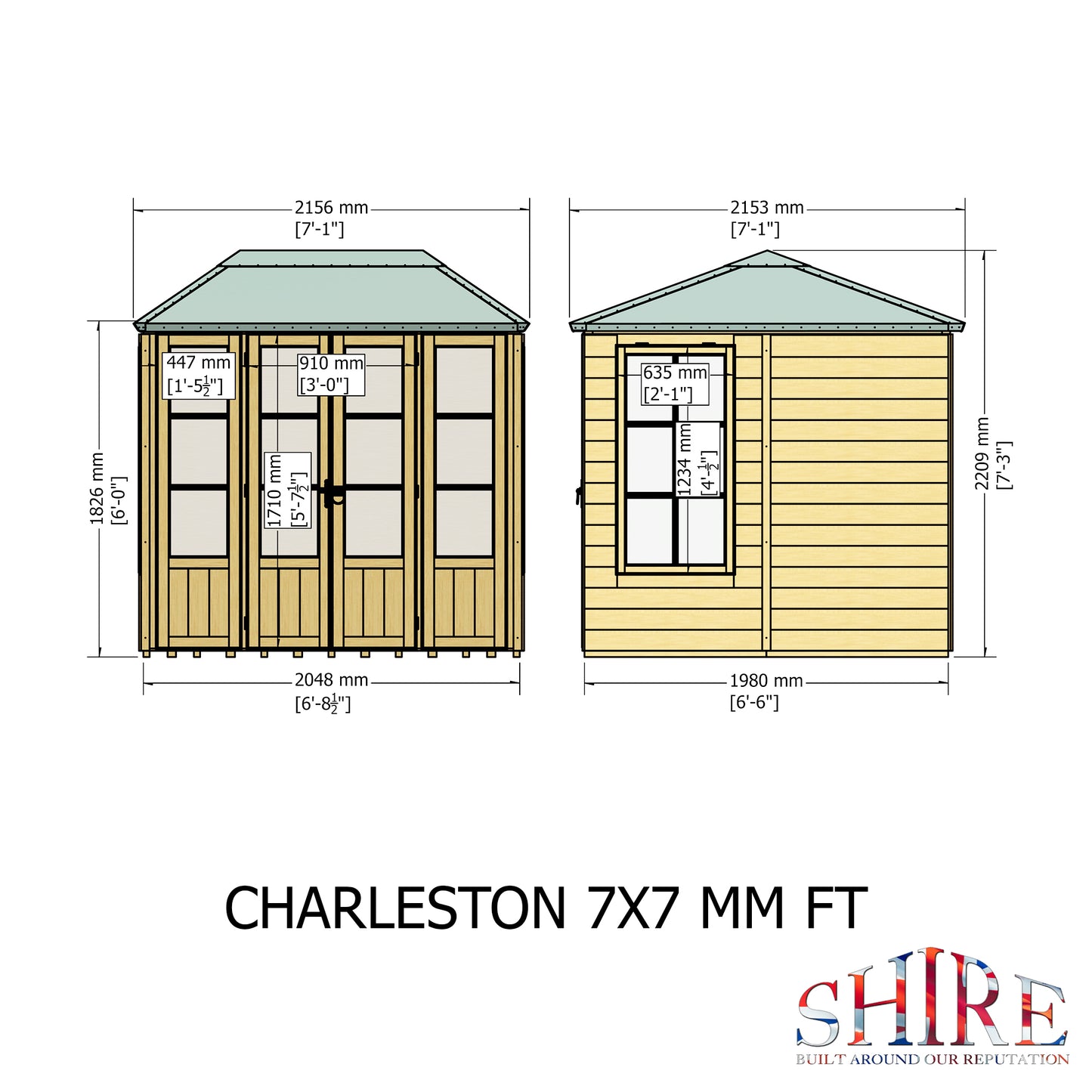 Shire Charleston 	7 x 7