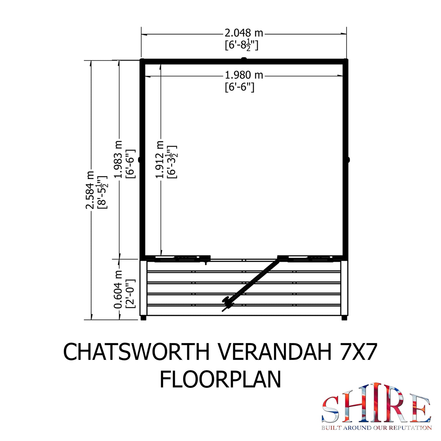 Shire Chatsworth & Verandah 7 x 7