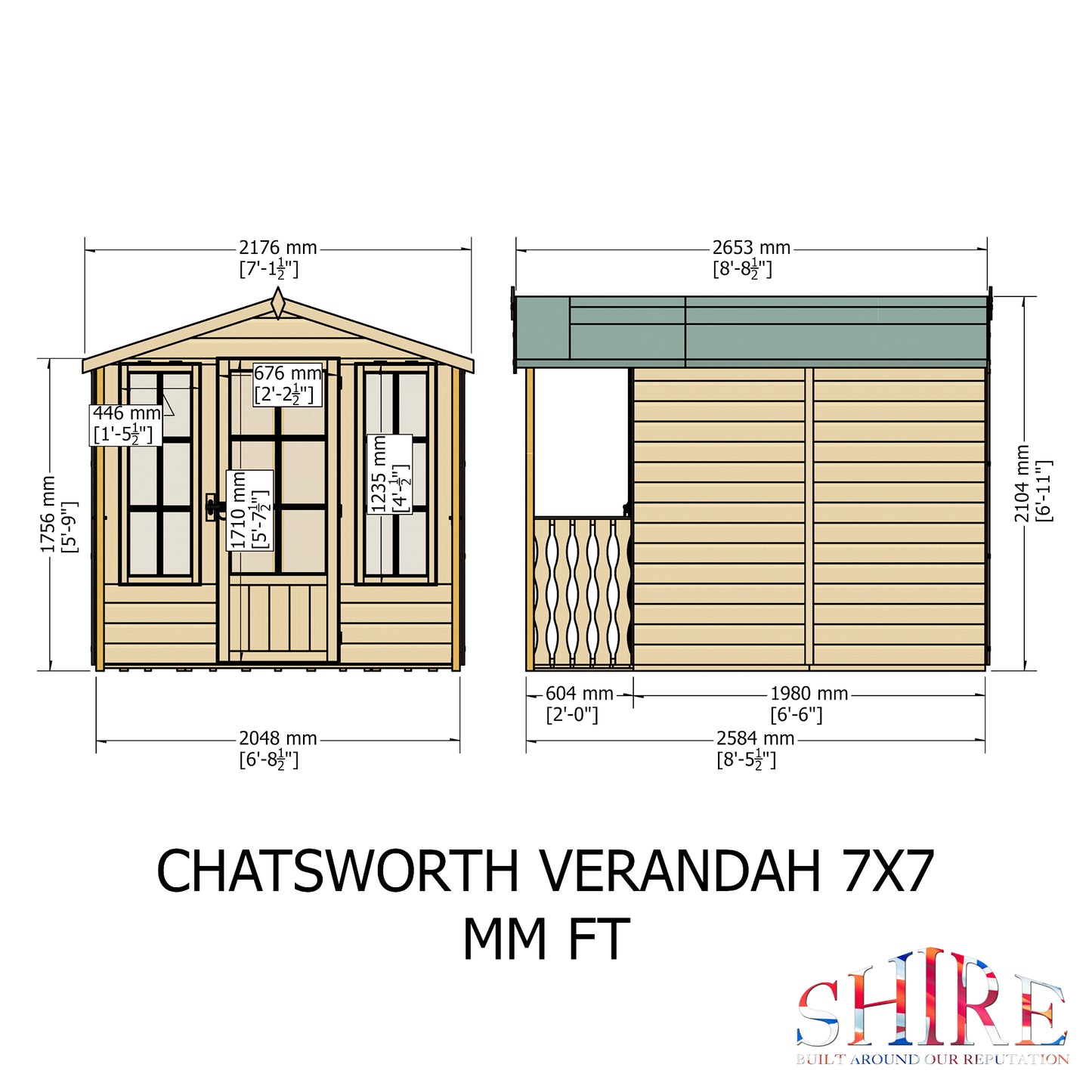 Shire Chatsworth & Verandah 7 x 7