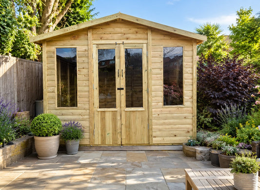 Churnet Valley Chatsworth 8X6 Summerhouse (Apex Roof)