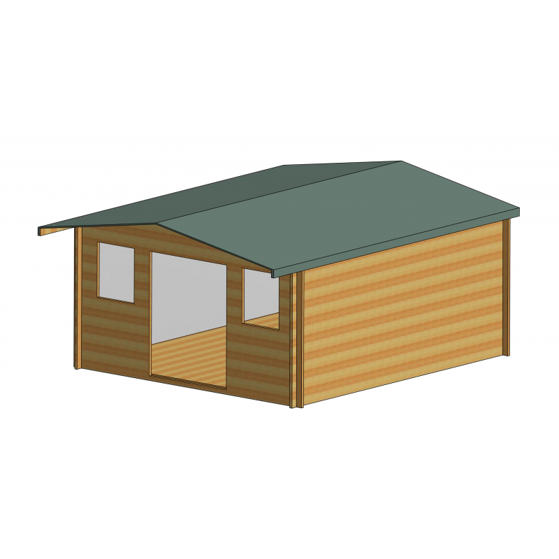 Shire Clipstone 14Gx16 Log Cabin (28mm - 70mm Logs)