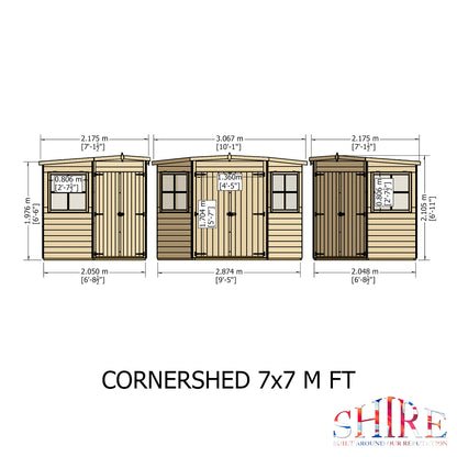 Shire Corner Shed 7 x 7