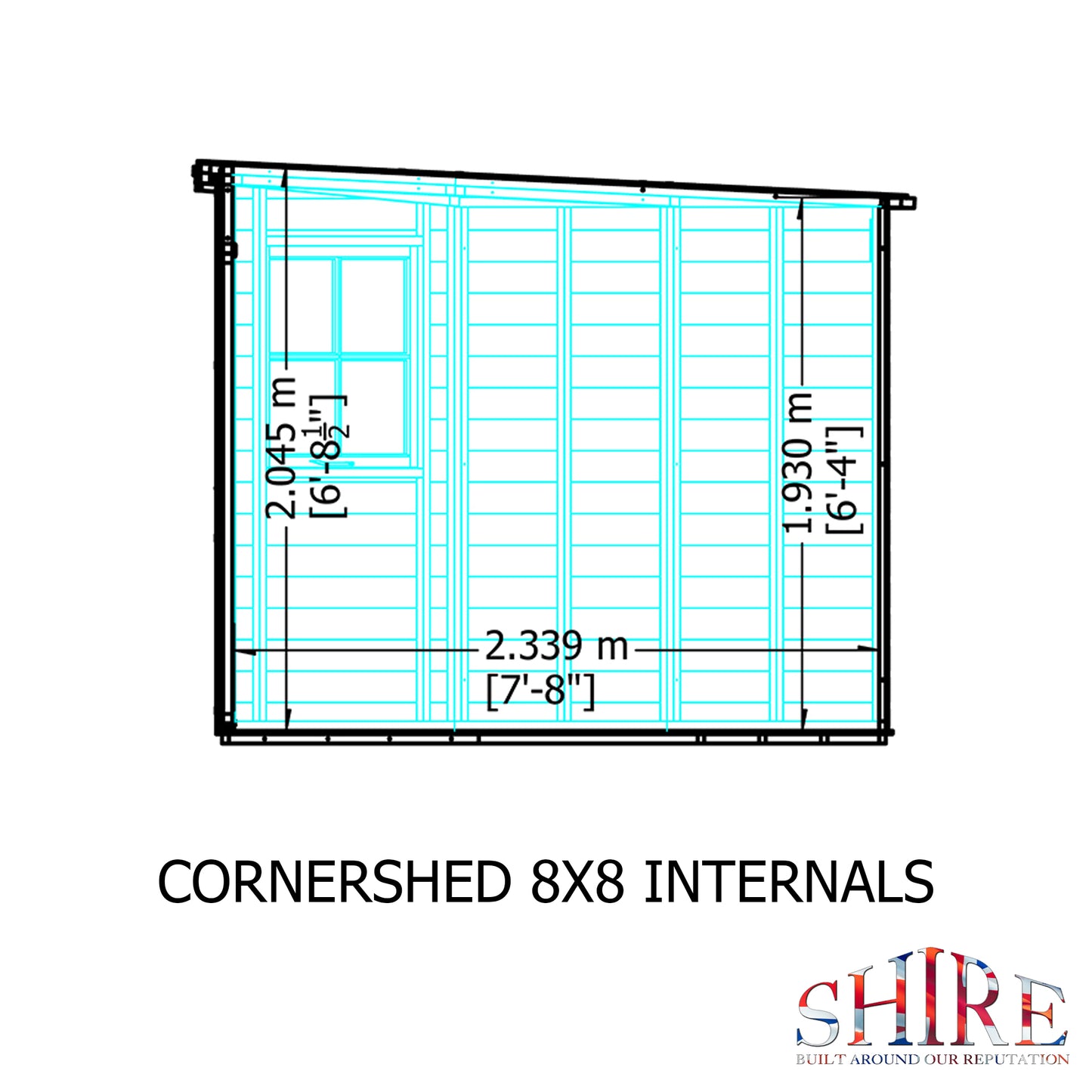 Shire Corner Shed 8 x 8