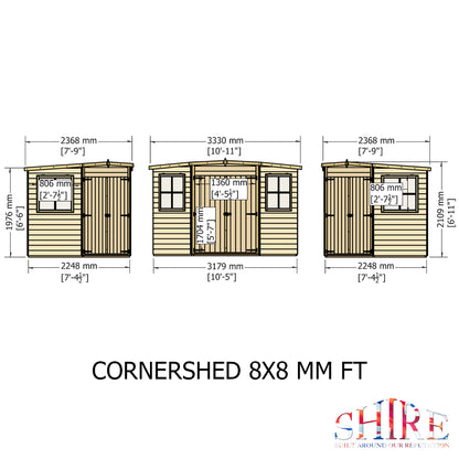 Shire Corner Shed 8 x 8