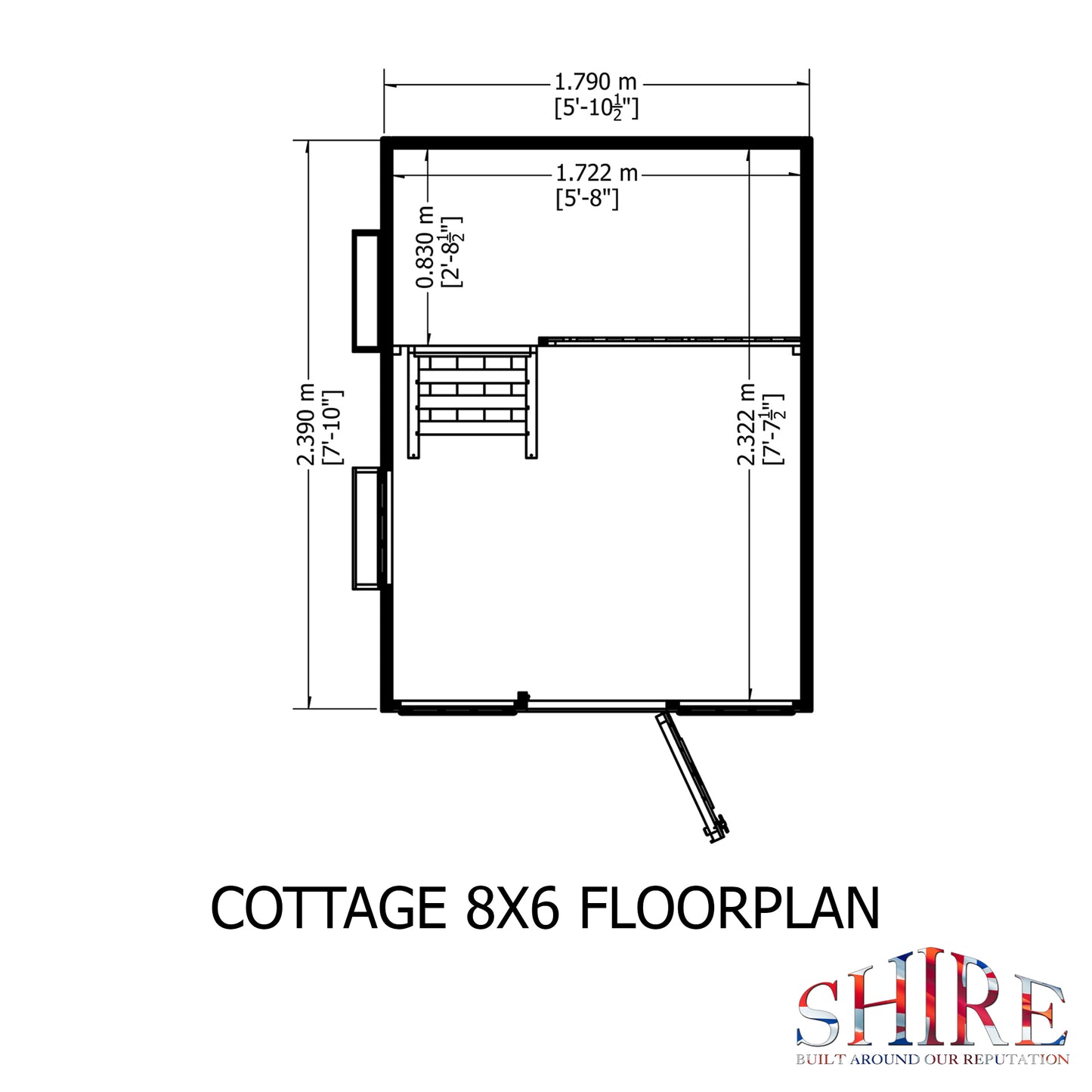 Shire Cottage 6x8 Loglap