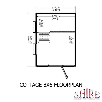 Shire Cottage 6x8 Loglap