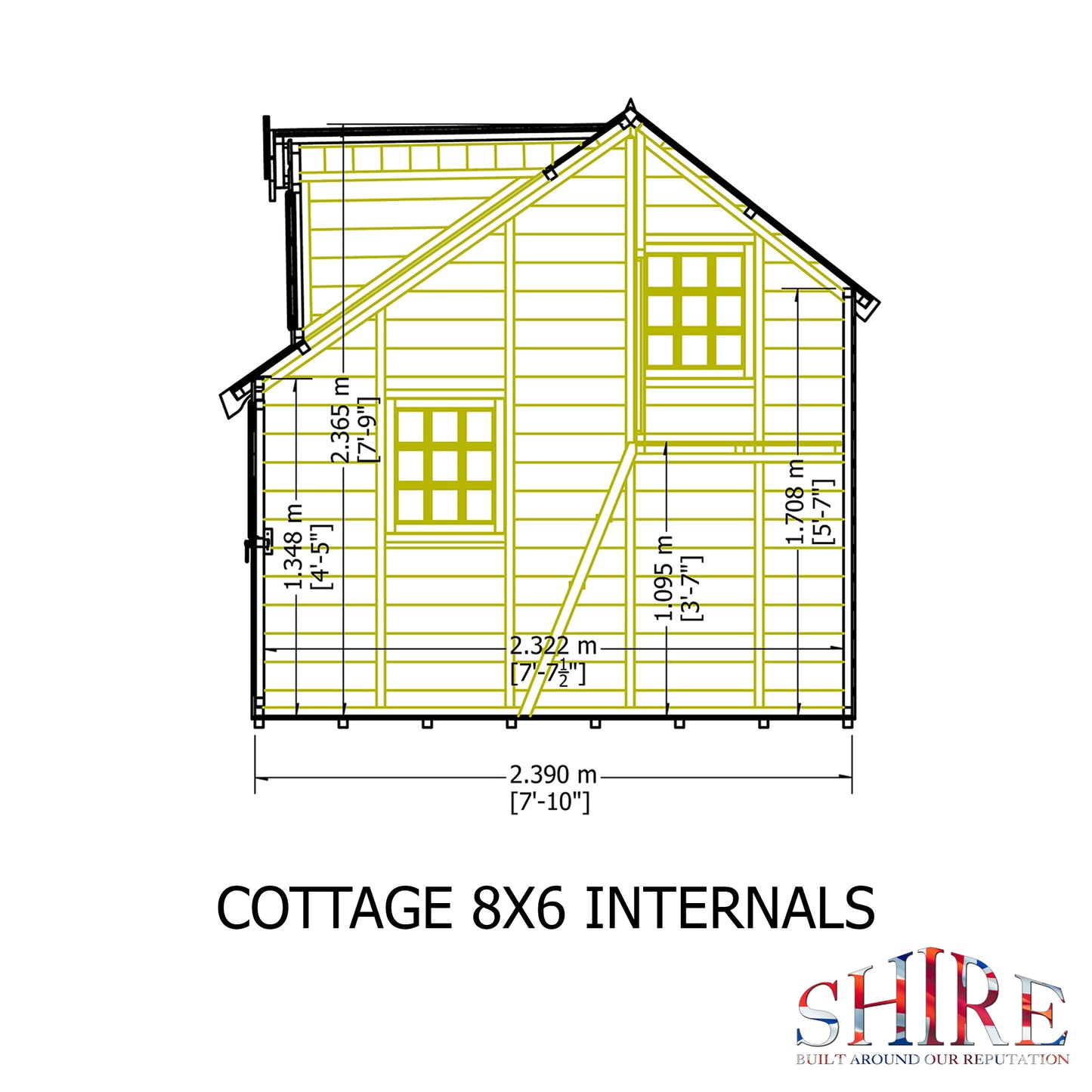 Shire Cottage 6x8 Loglap