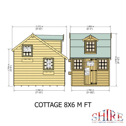 Shire Cottage 6x8 Loglap