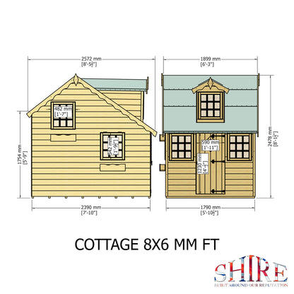 Shire Cottage 6x8 Loglap