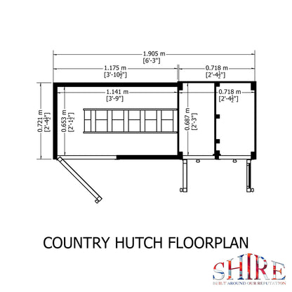 Shire Country Hutch Shiplap (6'3" x 2’4.5")