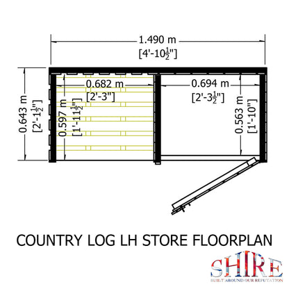 Shire Country Log Store 5x2