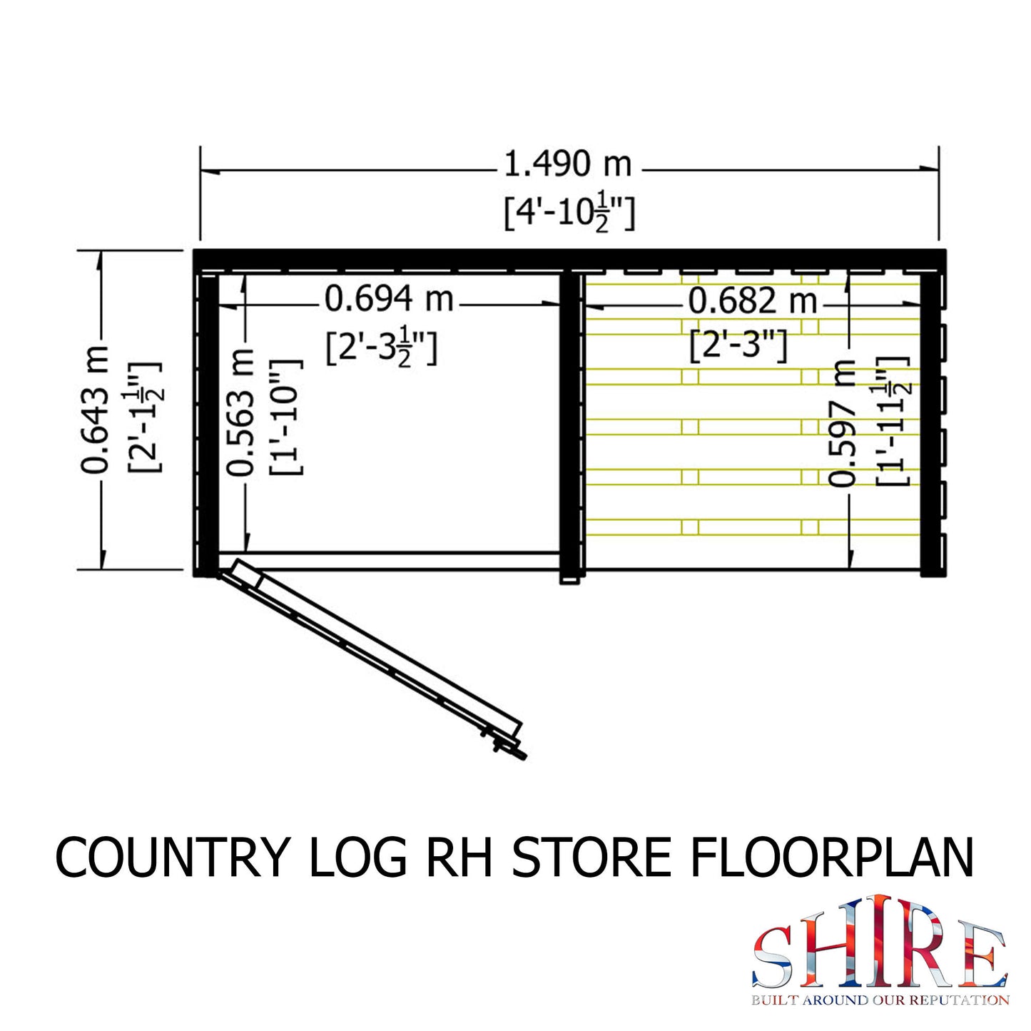 Shire Country Log Store 5x2