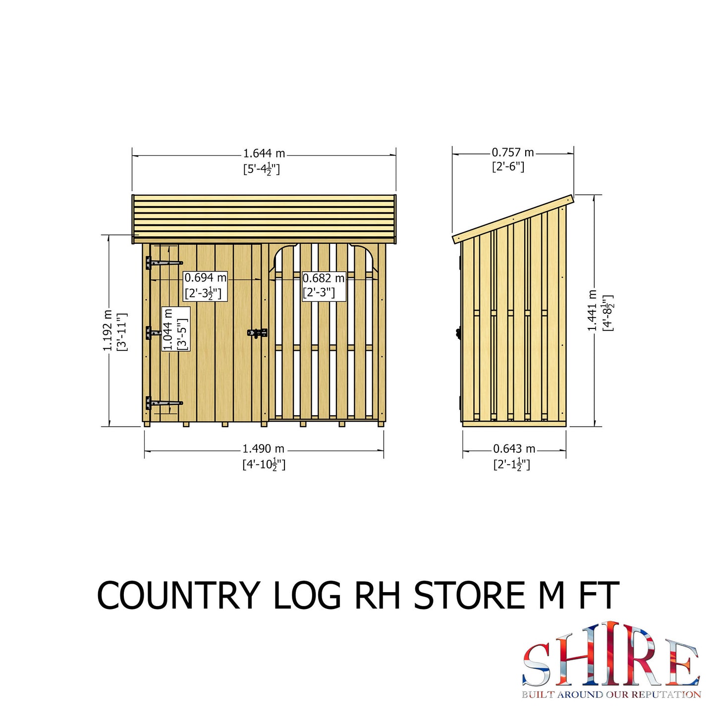 Shire Country Log Store 5x2