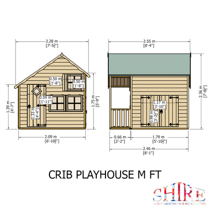 Shire Crib 7x6 Shiplap