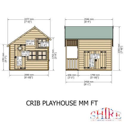 Shire Crib 7x6 Loglap