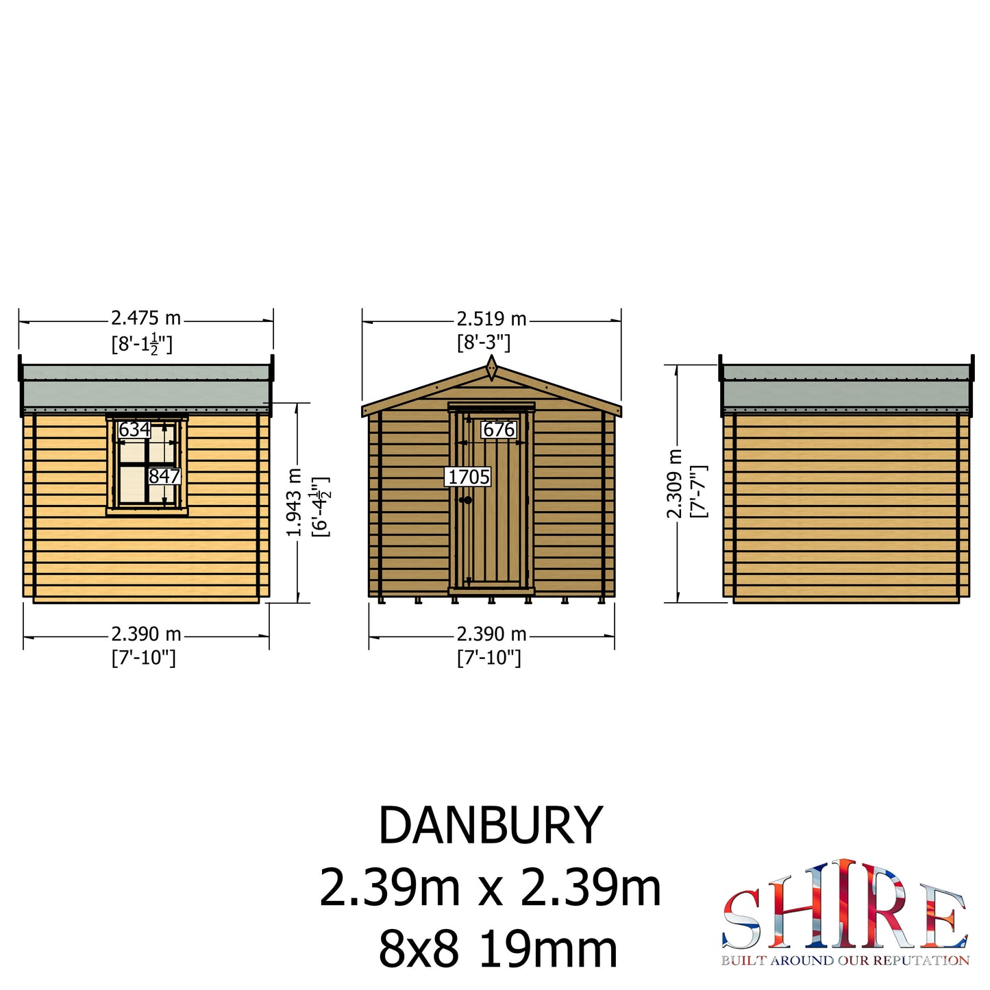 Shire Danbury 8x8