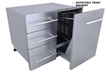 Sunstone Designer Series Triple Drawer Combo