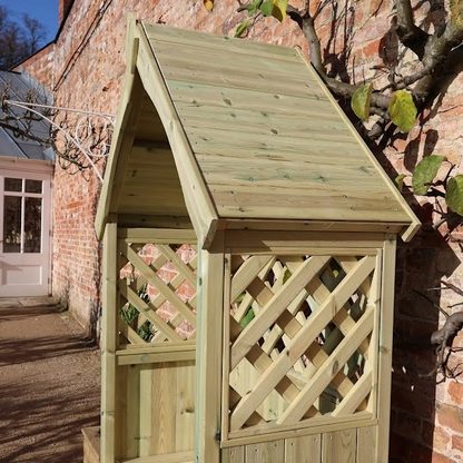 Churnet Valley Daisy Trellis Storage Arbour Sits 2