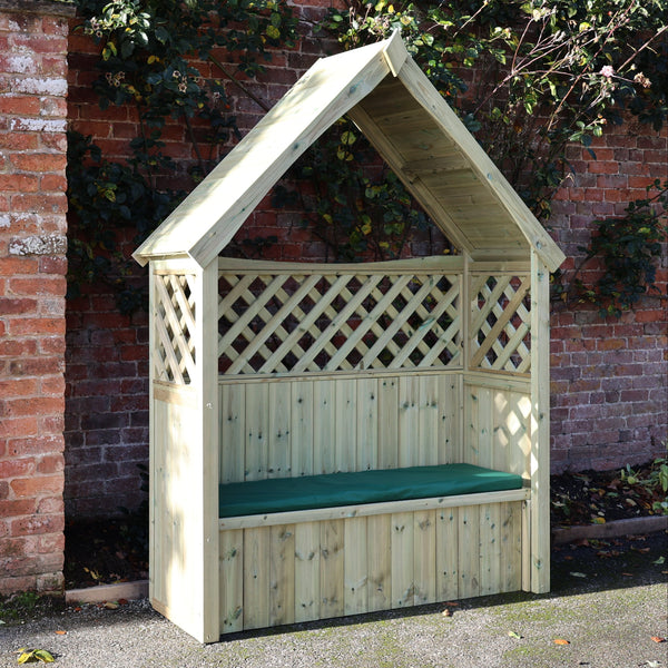 Churnet Valley Daisy Trellis Storage Arbour Sits 3