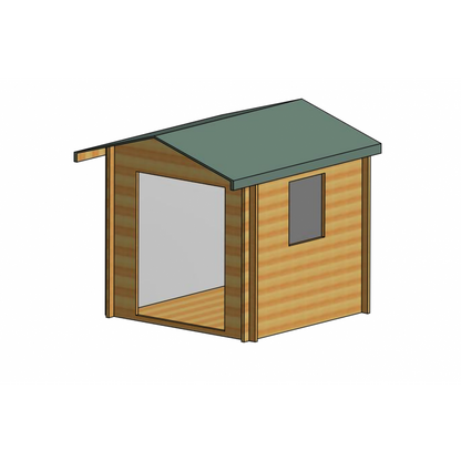 Shire Dalby 8Gx6 Log Cabin (28mm - 70mm Logs)